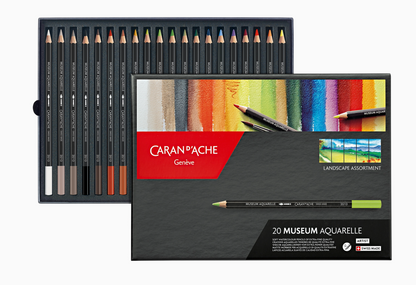 CARAN d'ACHE | MUSEUM AQUARELLE 20 PENCIL LANDSCAPE SET
