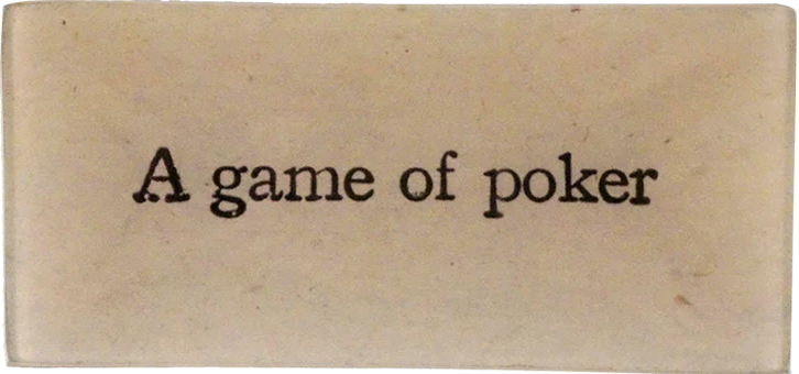 John Derian | A Game of Poker - 3.5 x 7" Rect. Tray
