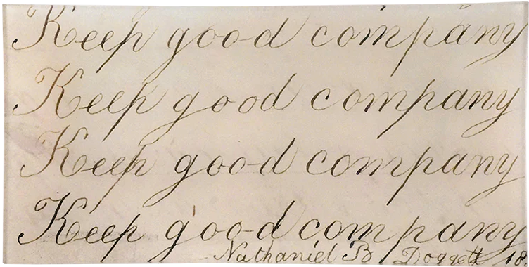 John Derian | Keep Good Company Cursive - 6x12" Pencil Tray