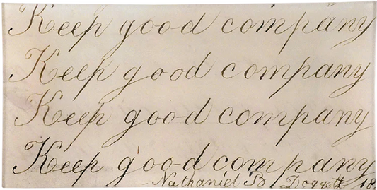 John Derian | Keep Good Company Cursive - 6x12" Pencil Tray