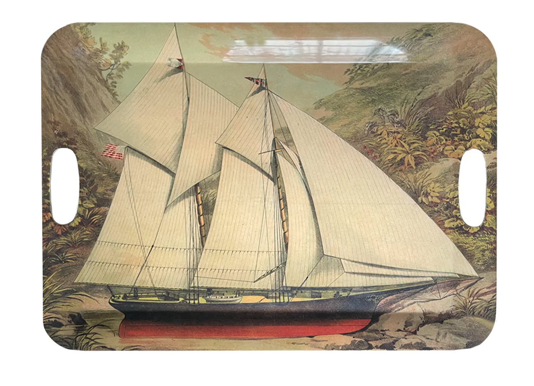 John Derian | Mixed Tones Melamine - 19.5" x 14.75" Tray