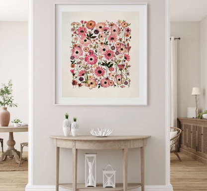 Forever Pink, Framed by Domain of the Flowerings