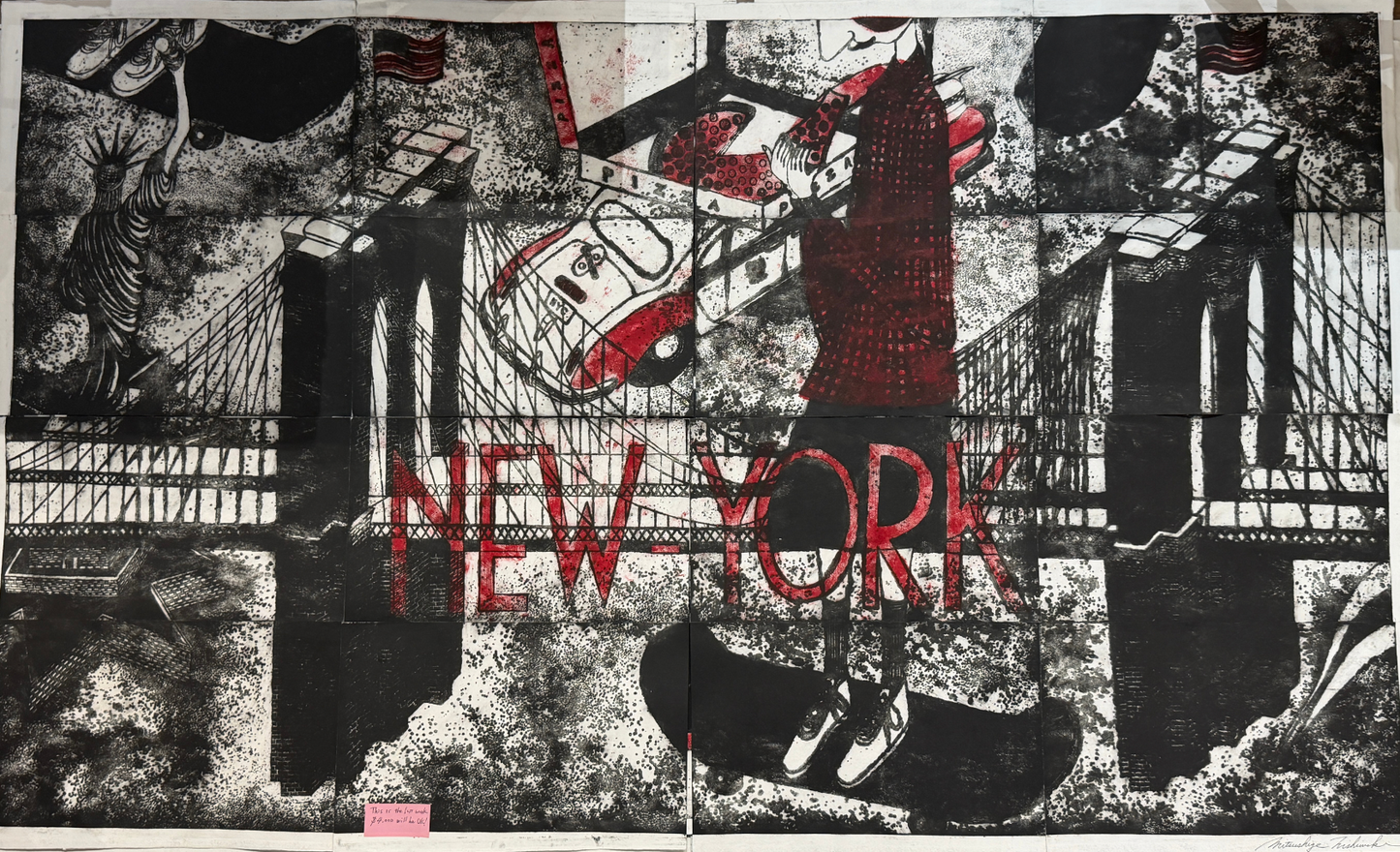 Brooklyn Bridge Skaters (Collectors Item) by Mitsushige Nishiwaki