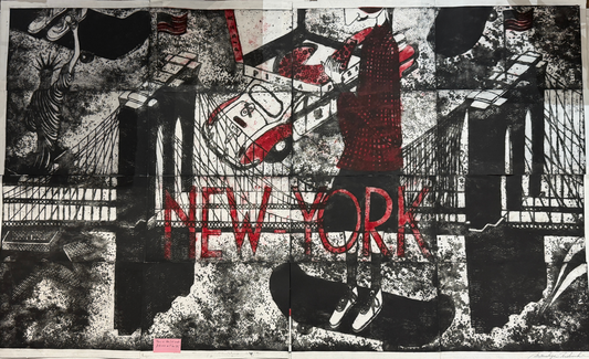 Brooklyn Bridge Skaters (Collectors Item) by Mitsushige Nishiwaki