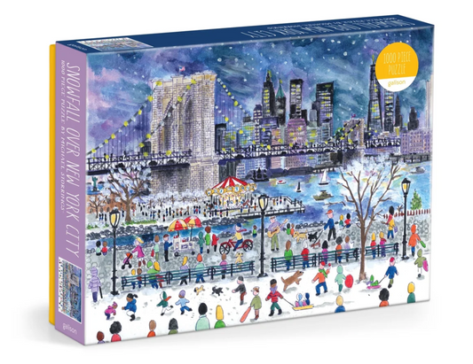 Michael Storrings Snowfall Over New York City 1000 Piece Puzzle