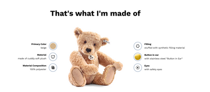 Steiff | Elmar Teddy Bear 13"