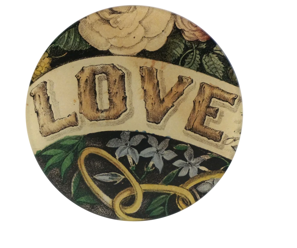 John Derian | Love #2 5 3/4 " Round Plate