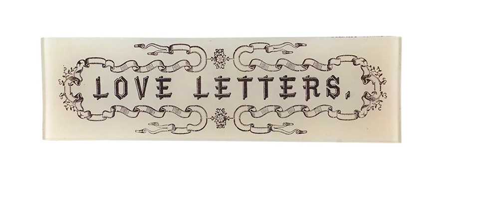 John Derian | Love Letters 3.5 x 12" Rect. Tray