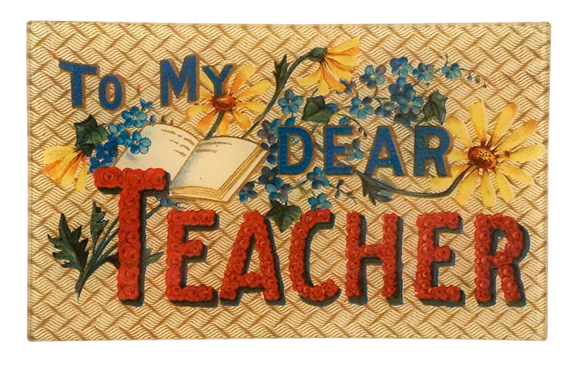 John Derian | To My Dear Teacher 5x8" Rect. Tray
