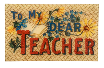 John Derian | To My Dear Teacher 5x8" Rect. Tray