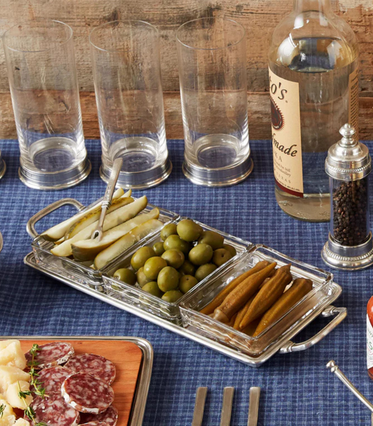 Crudité Tray with 3 Gabriella Cocktail Forks