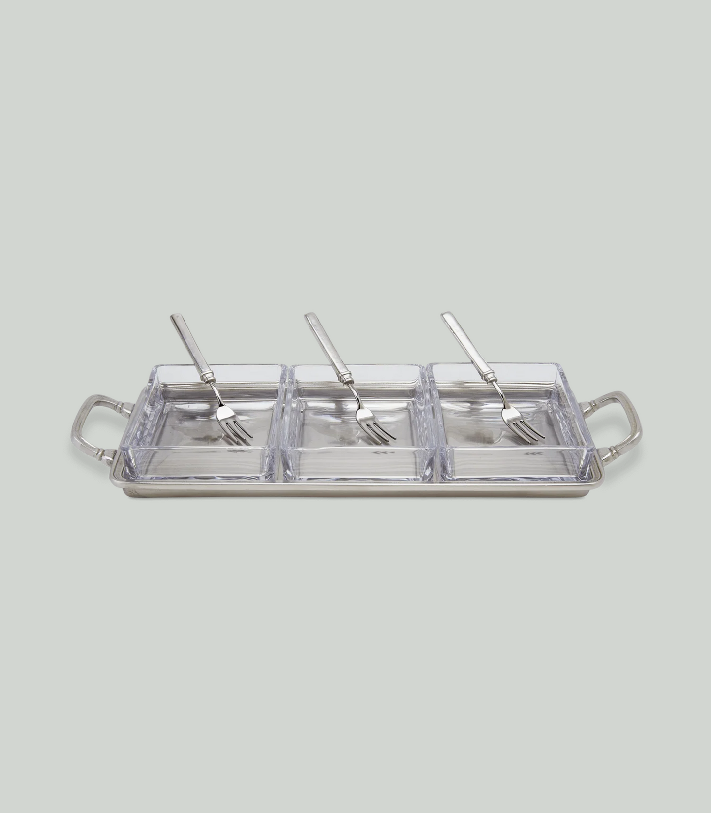 Crudité Tray with 3 Gabriella Cocktail Forks
