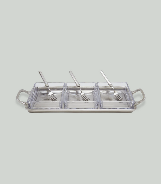 Crudité Tray with 3 Gabriella Cocktail Forks