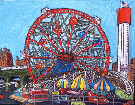 Wonder Wheel, Print by Susan Greenstein