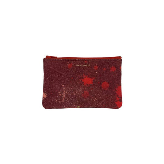 Small Zip Pouch Splatter Lava