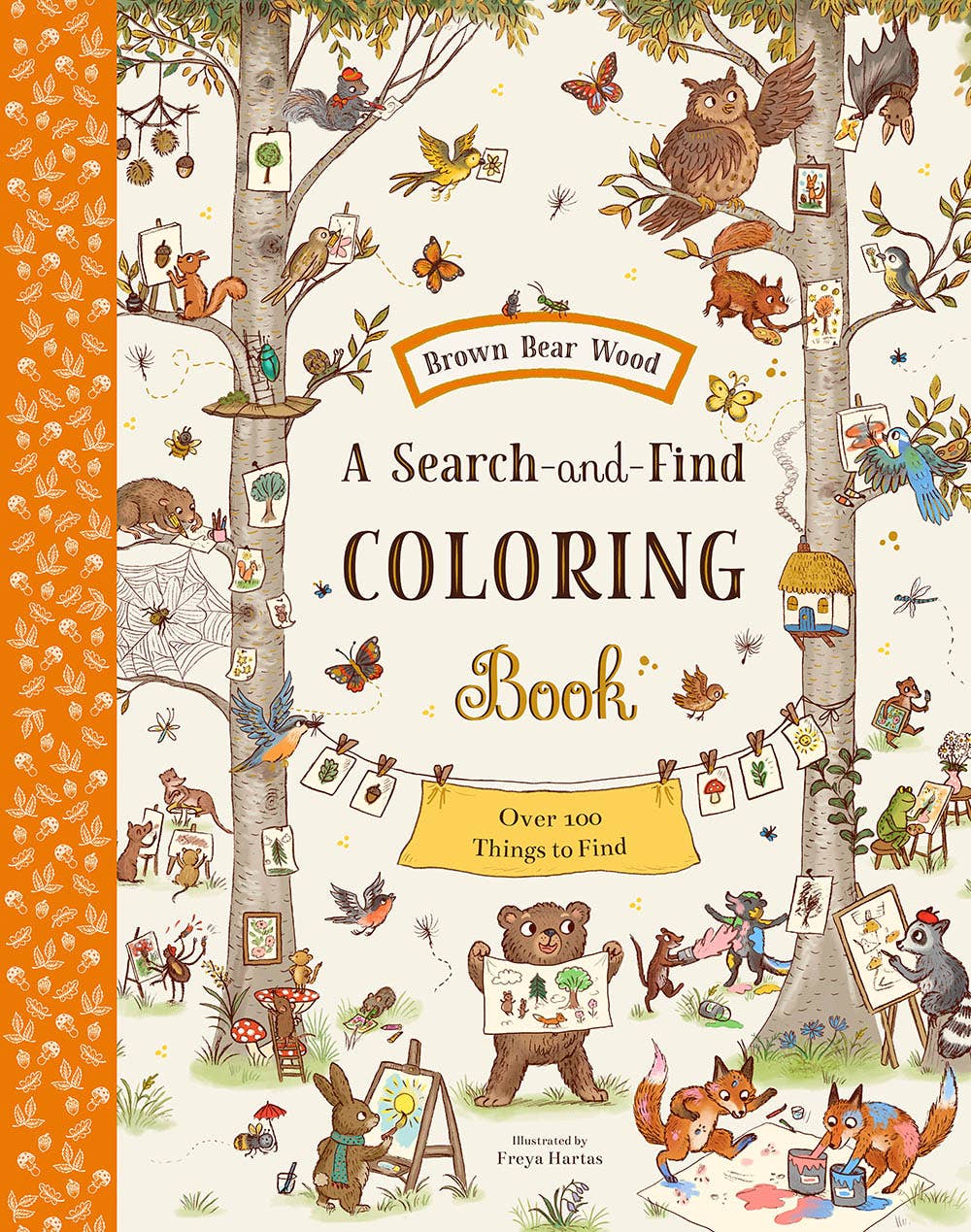 Brown Bear Wood: A Search-and-Find Coloring Book: Over 100