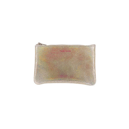 Small Zip Pouch: Foil Black
