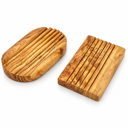 Olive Wood Soap Dish: Oval