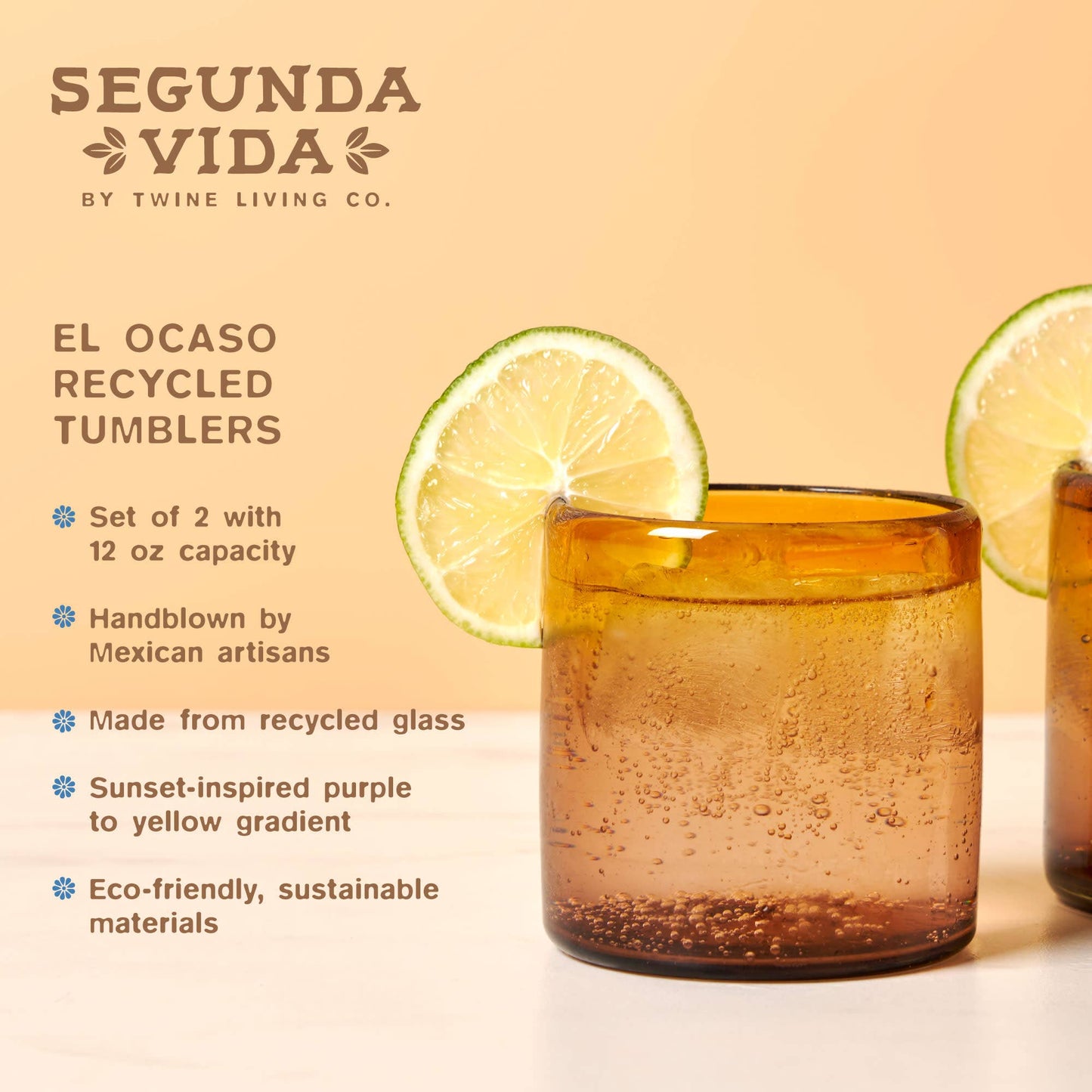 Segunda Vida El Ocaso Recycled Tumblers Single