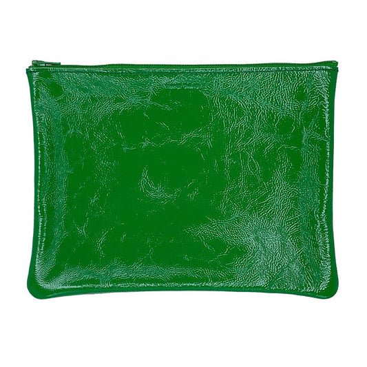 TRACEY TANNER | Large Zip Pouch - Candy Patent Emerald
