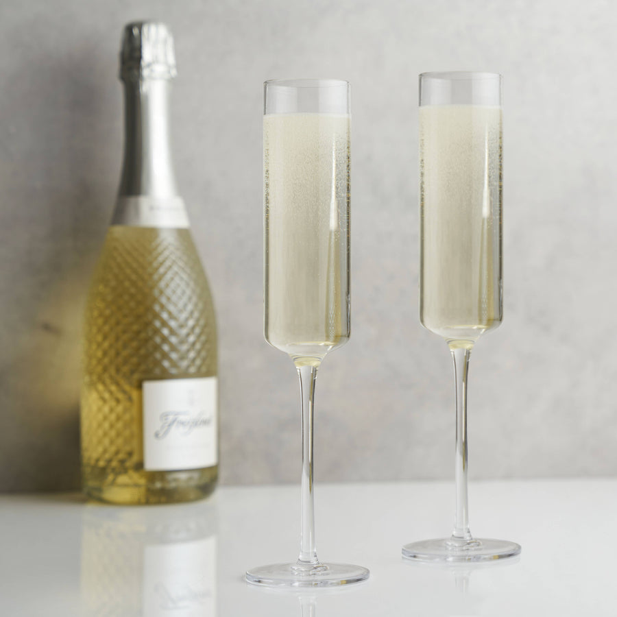 Viski | Laurel Crystal Champagne Flute