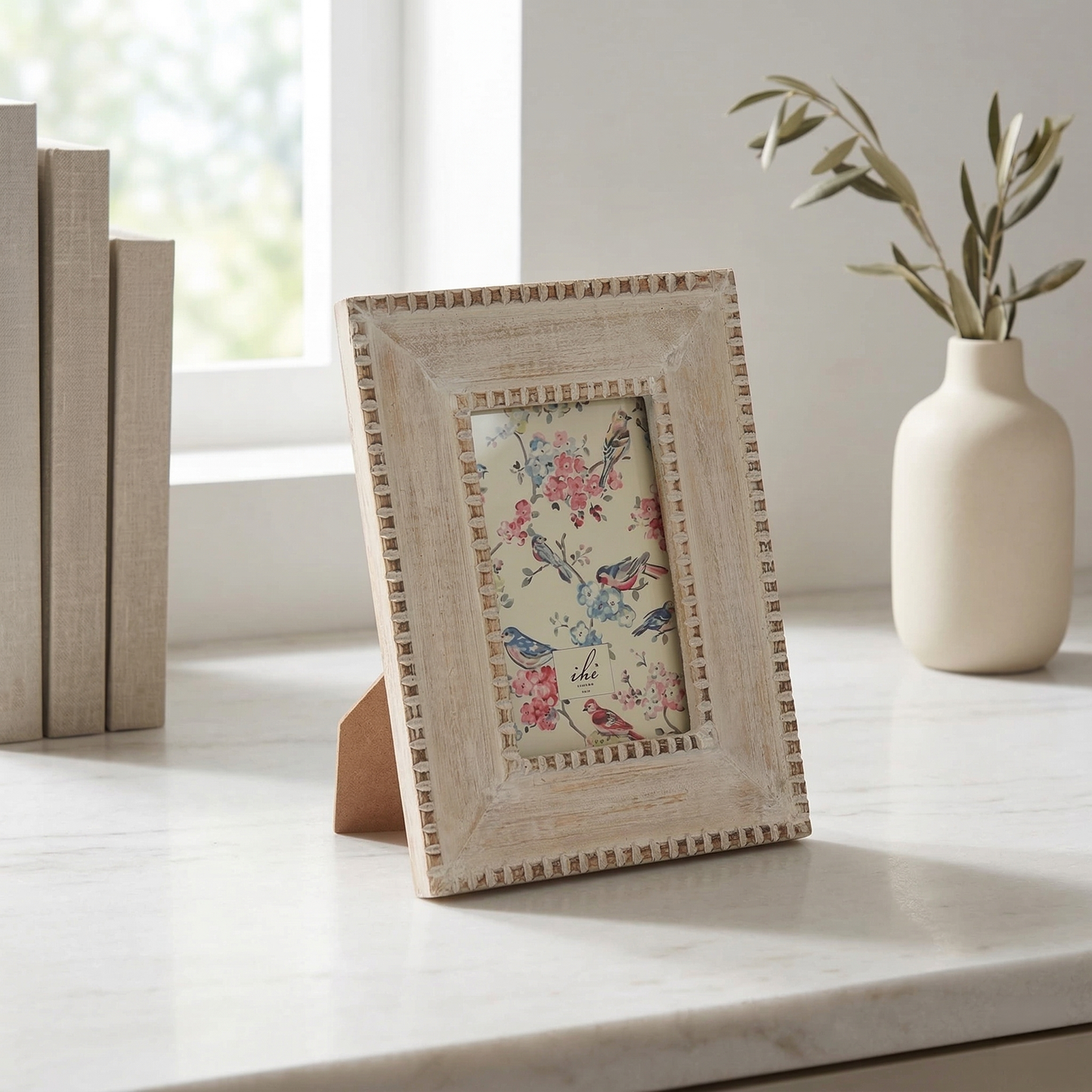 Beaded Grey Frame 4x6