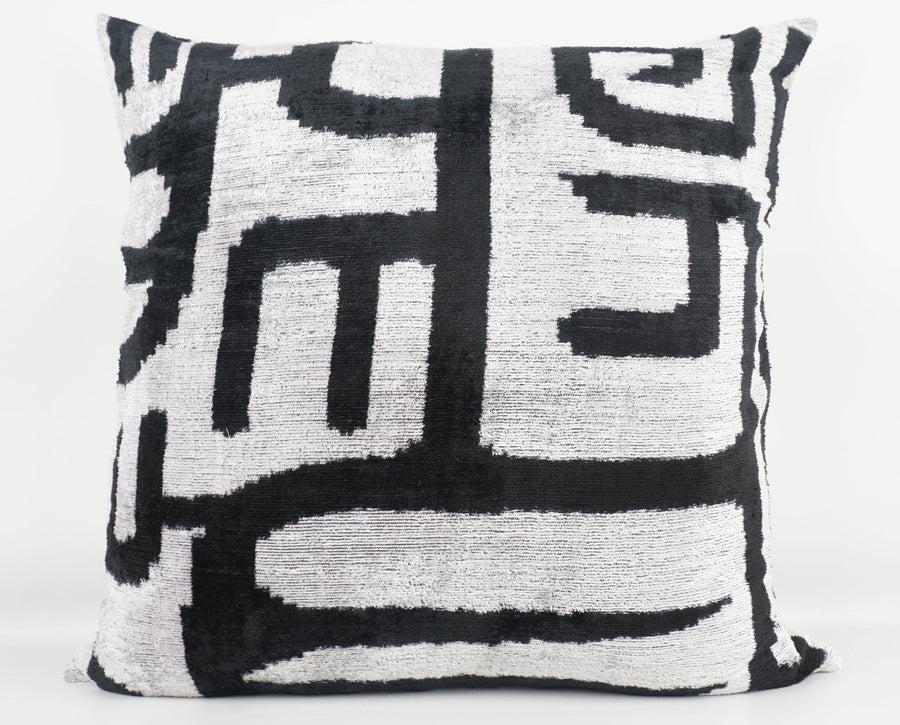 HANDMADE IKAT SILK/VELVET PILLOW | 24