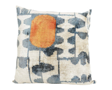 HANDMADE IKAT SILK/VELVET PILLOW | 24