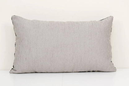 Geometric Design Ikat Velvet Pillow - Black Ethnic Silk Cush