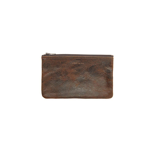 TRACEY TANNER | Small Zip Pouch: Chocolate Revolver