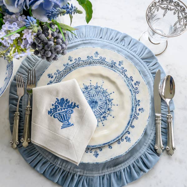 Burano Salad/Dessert Plate - New Color: Blue