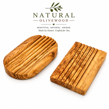 Olive Wood Soap Dish: Oval