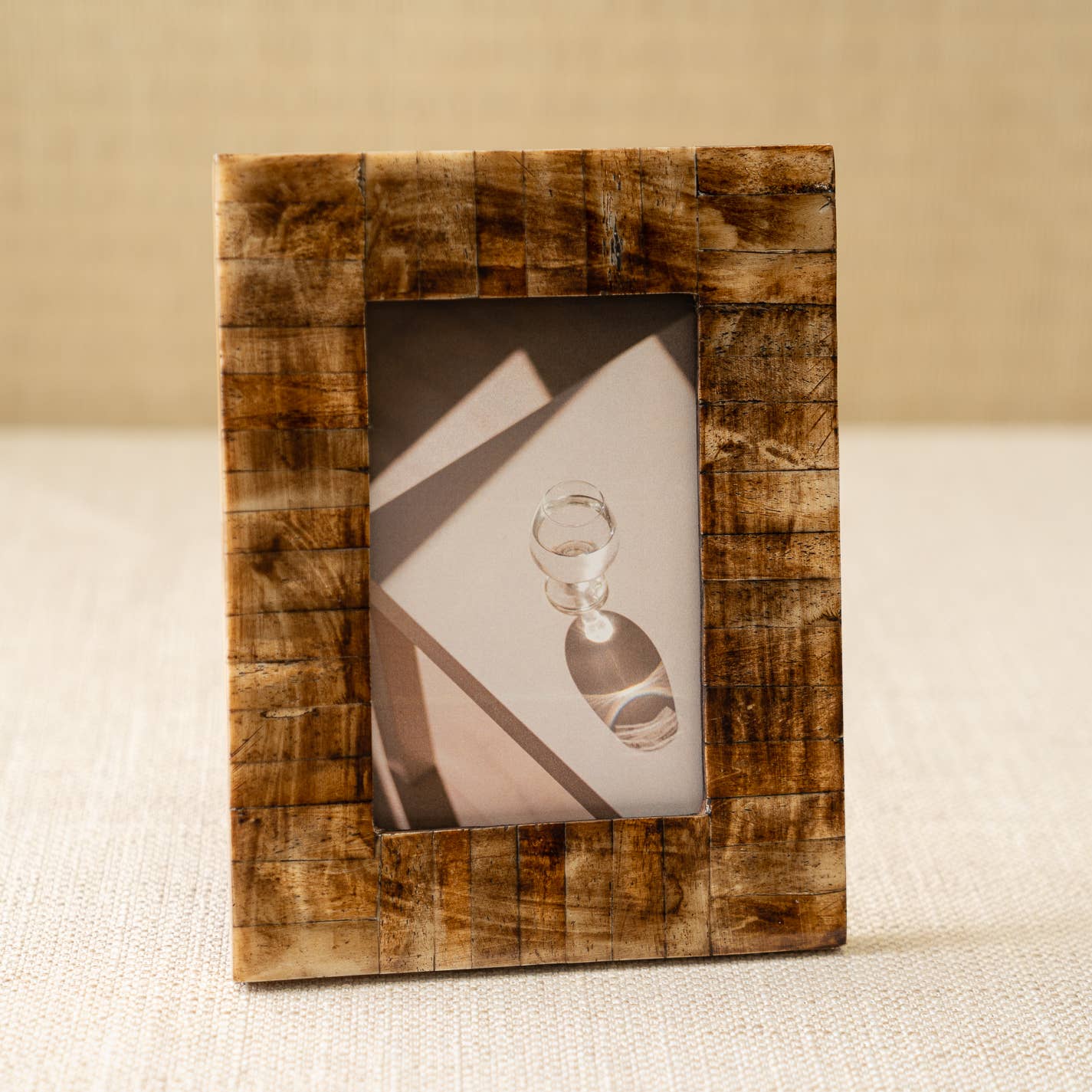 Antique Bone Block Frame, 4x6