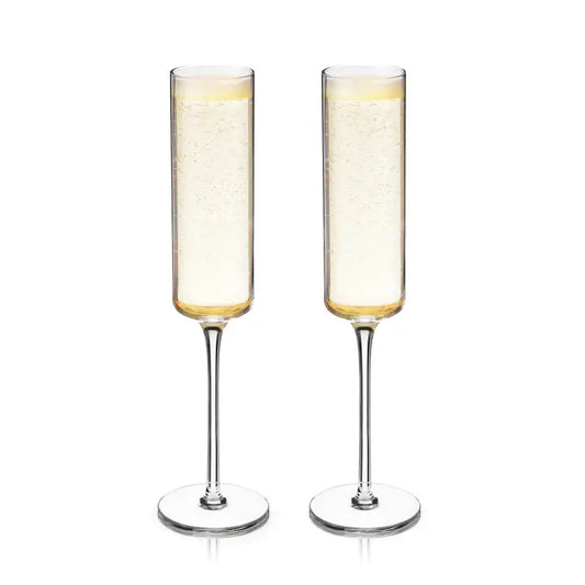 Viski | Laurel Crystal Champagne Flute
