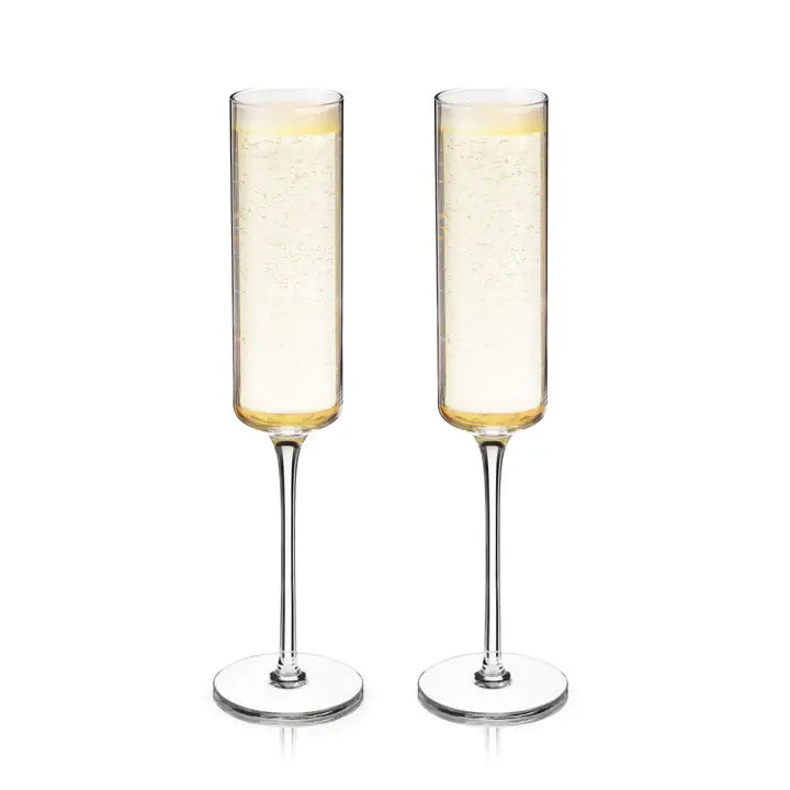 Viski | Laurel Crystal Champagne Flute