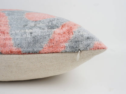 HANDMADE- IKAT SILK/VELVET PILLOWCASE | 20" x 20"