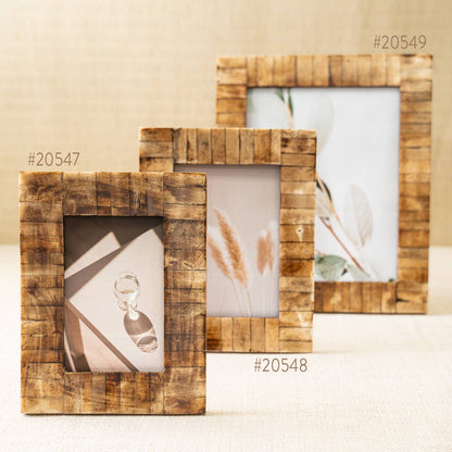 Antique Bone Block Frame, 4x6