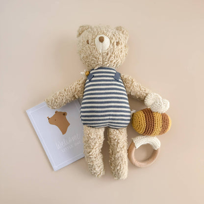 Plush Bear Bee Baby Kids Organic Toy Spring Summer Gift