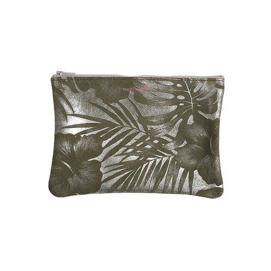 Medium Zip Pouch: Candy Patent Turquoise