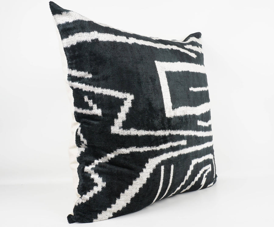 HANDMADE IKAT SILK/VELVET PILLOW | 24