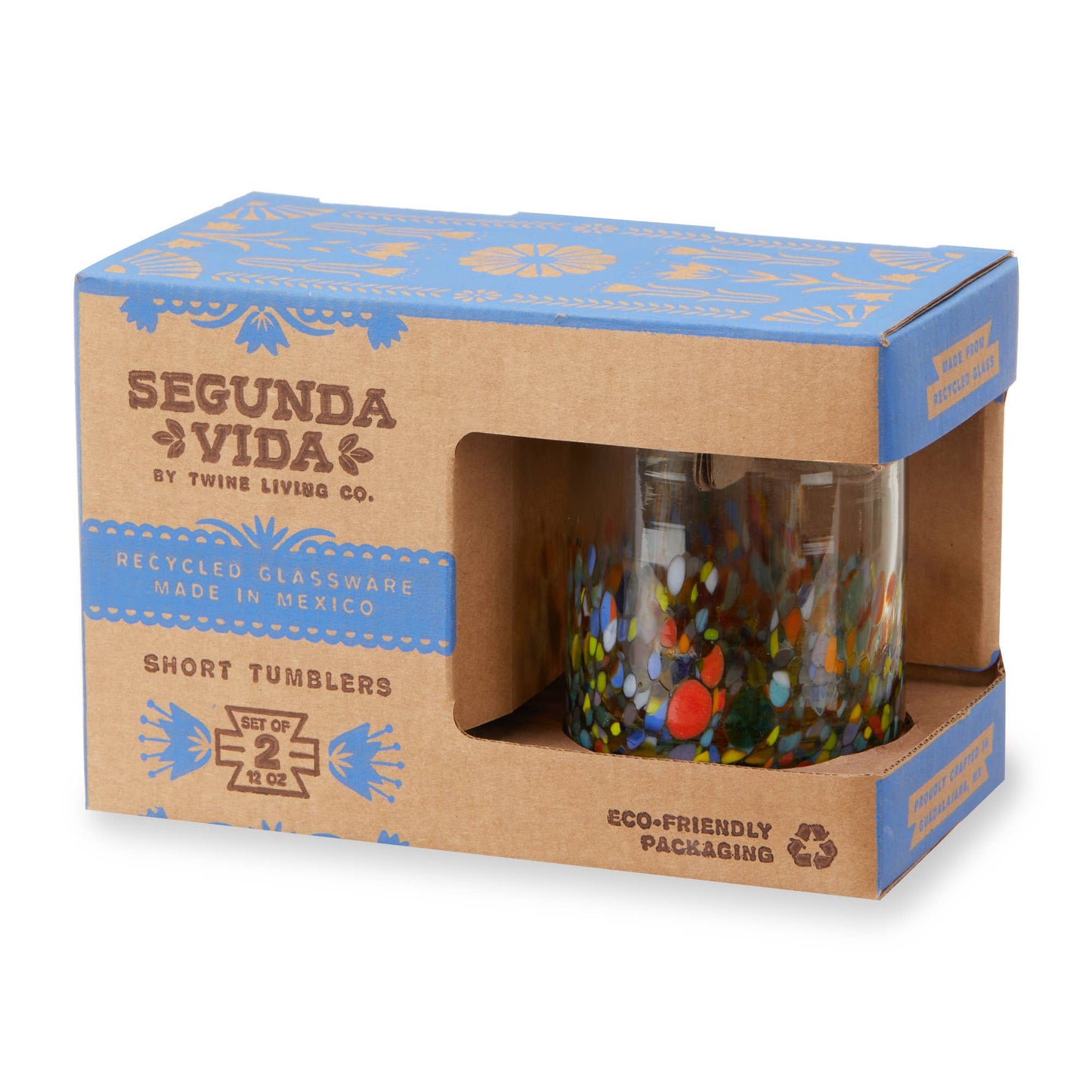 Segunda Vida Artistico Recycled Glass Tumblers Single