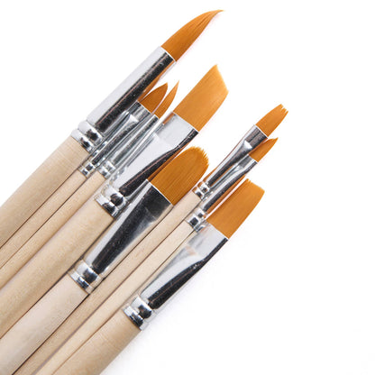 Paintbrush Set - Nylon Filament in Clear Bag - 8 Assorted Elsewhere