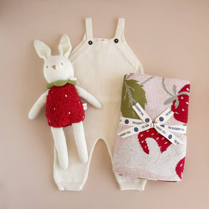 Plush Bunny Strawberry Baby Kids Toy Stuffed Animal Spring
