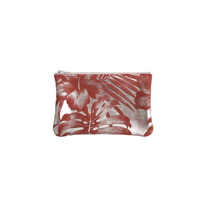 Small Zip Pouch: Foil Black