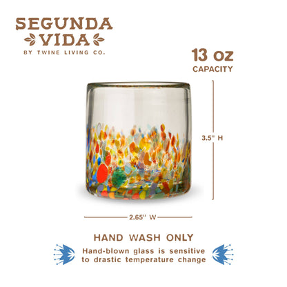 Segunda Vida Artistico Recycled Glass Tumblers Single