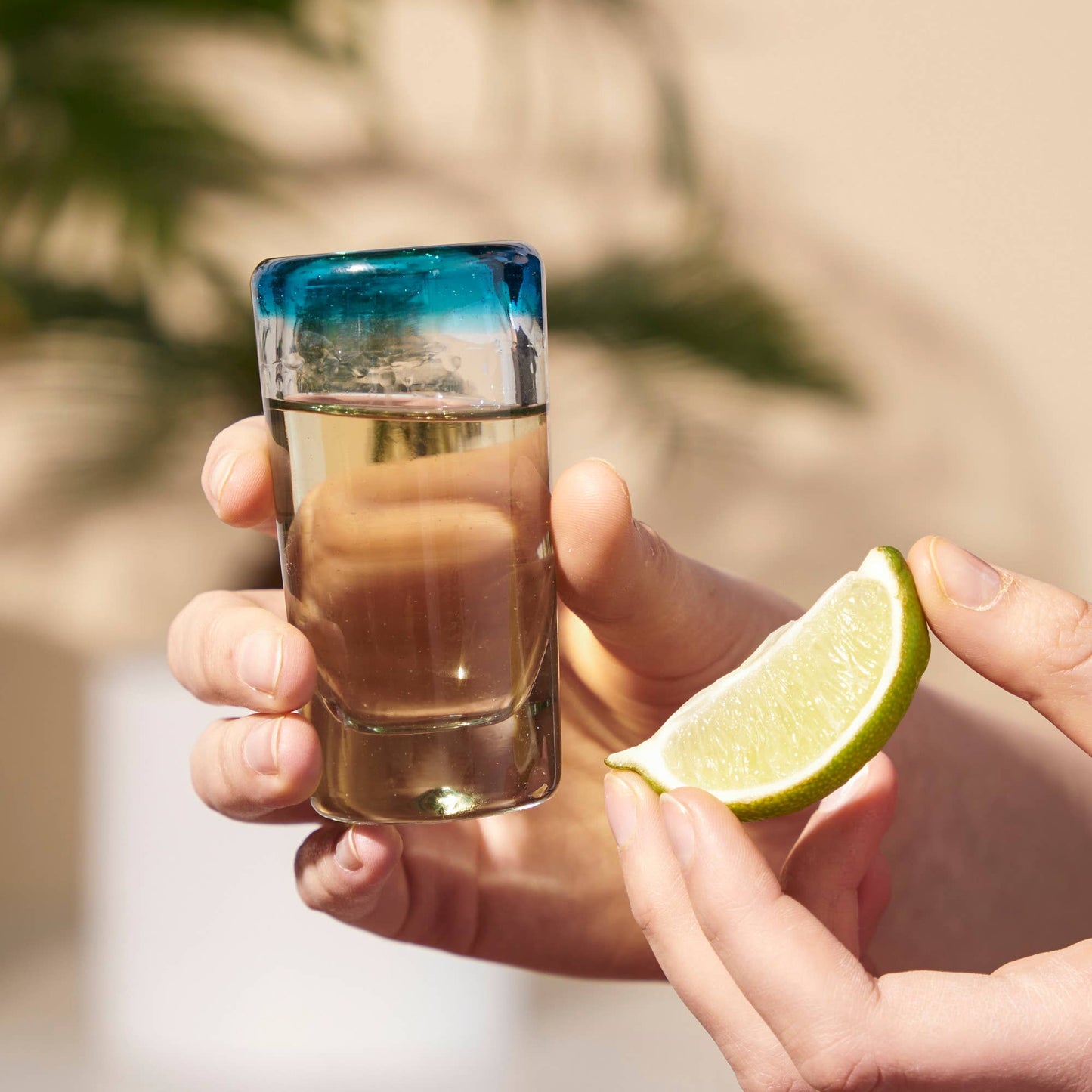 Primavera Hand Blown Recycled Glass Shot Glass