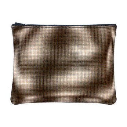 Large Zip Pouch: Candy Patent Turquoise