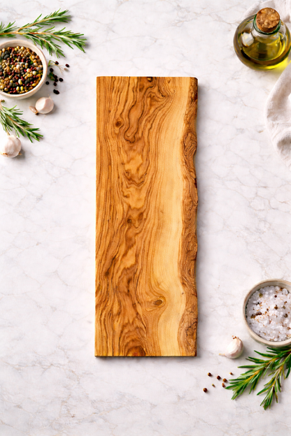 Olive Wood Slim Serving Board: 17"