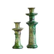 Tamegroute Taper Candle Holder Green - Large