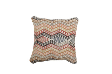 Vintage Jajim Kilim Pillow, Tribal Vintage Kilim Cushion | 11